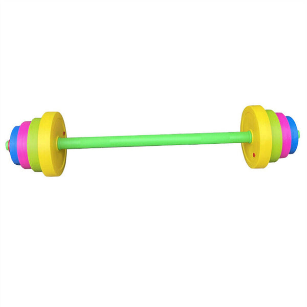 AU Kids Adjustable Barbell Toy Set Durable Exercise Dumbells Toys-LongShort