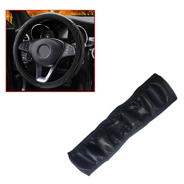 Universal_Auto Car Steering Wheel Cover Leather Breathable Anti-slip Black NEW