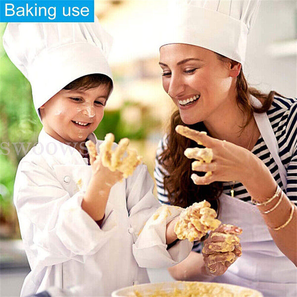 1/4pc Chefs Hat Baker Professional Elastic Adjustable Cook Cap For Adult Unisex