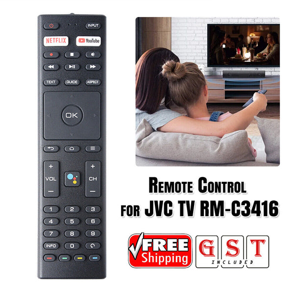 Replacement Remote Control for JVC TV remote model number RM-C3416