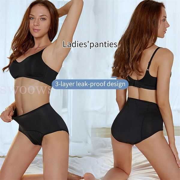 Pants Menstrual Pants Underwear Mesh Leakproof High Waist Protective for Women