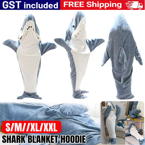 Shark Sleeping Bag S-XXL for Shark Blanket Super Soft Cozy Flannel Hoodie