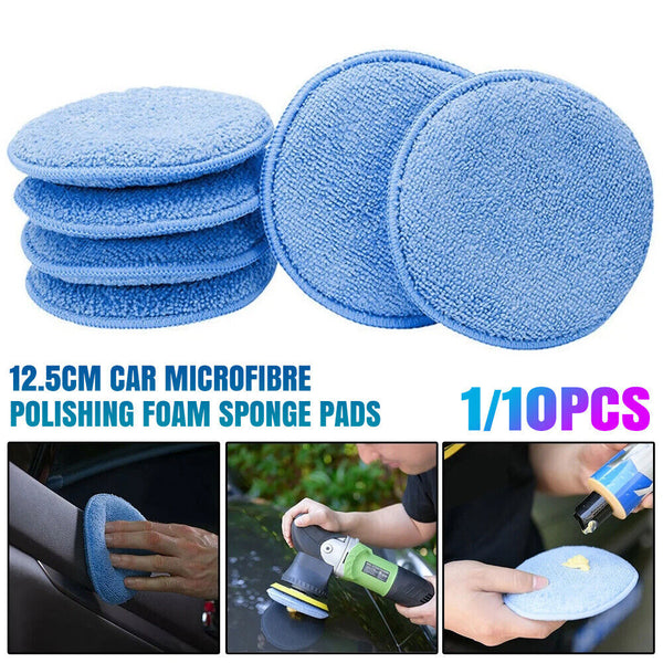 UP 50X Car Microfibre Polishing Foam Sponge Wax Applicator Pads Cleaning Buffer