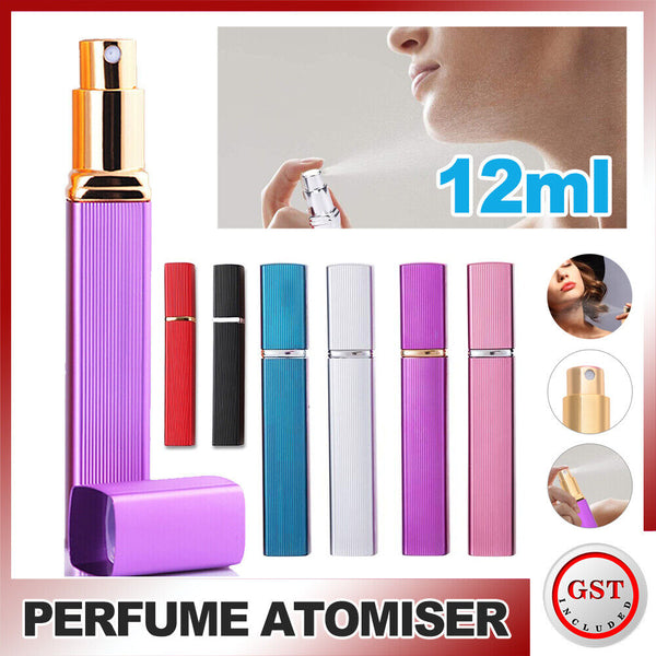 12ML Mini Portable Refillable Scent Bottle Travel Perfume Atomiser Bottle Pump