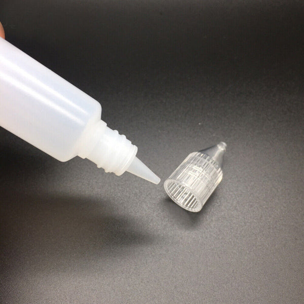 10PCS 15ML Squeezable Empty Plastic Needle Tip Oil Liquid Dropper Bottle New