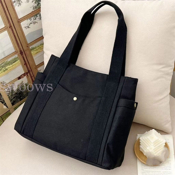 Women Canvas Tote Bag Travel Casual Handbag Shoulder Bag Large Shopping Bags