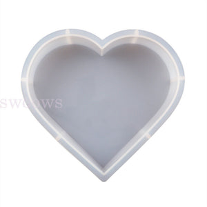 Large Heart Resin Casting Mold Silicone Dried Flower Specimen Making Epoxy Mould