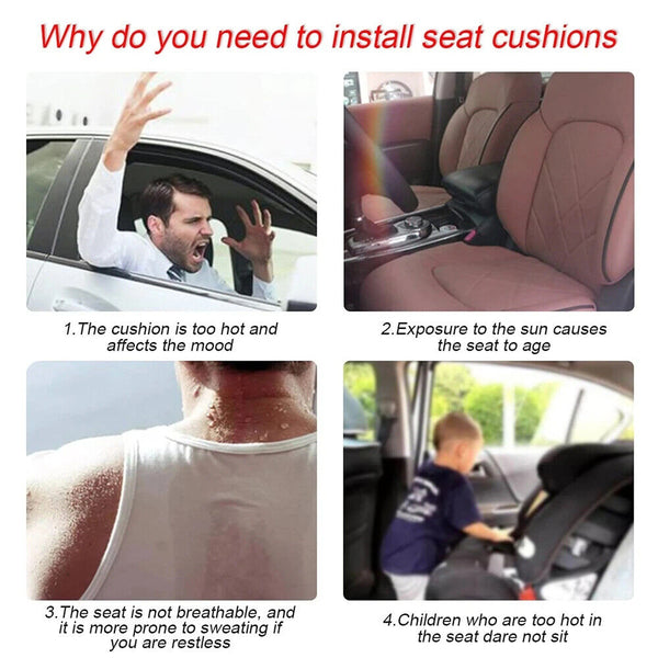 1/2Car Seat Cover Seat Cushion Universal Front Seat Pad Auto Seat ProtectorCover