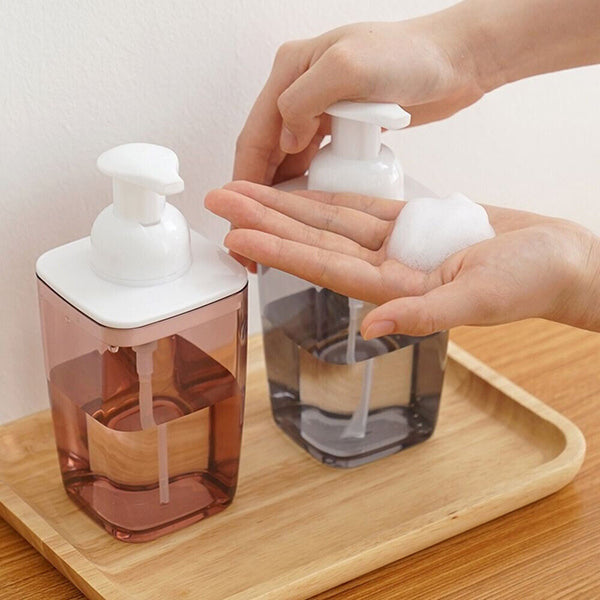 Empty Plastic Foaming Hand Soap Bath Dispenser Foam Pump Liquid Bottle Kitchen