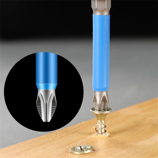 6/7 Pcs Magnetic Anti-Slip Drill Bit PH2 Cross Bits Set Screwdriver 25mm-150mm