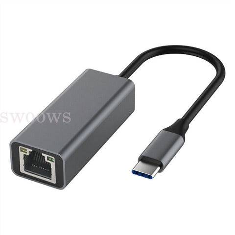 1000Mbps USB-C Type-C to Ethernet RJ45 Gigabit LAN Network Adapter Cable