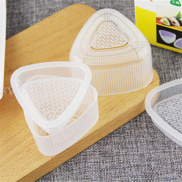 2x Onigiri Mold Sushi Rolls Rice Ball Bento Press Maker Mould DIY Kitchen Tool