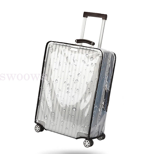 Transparent Waterproof PVC Travel Luggage Protector Clear Suitcase Cover 26"-30"