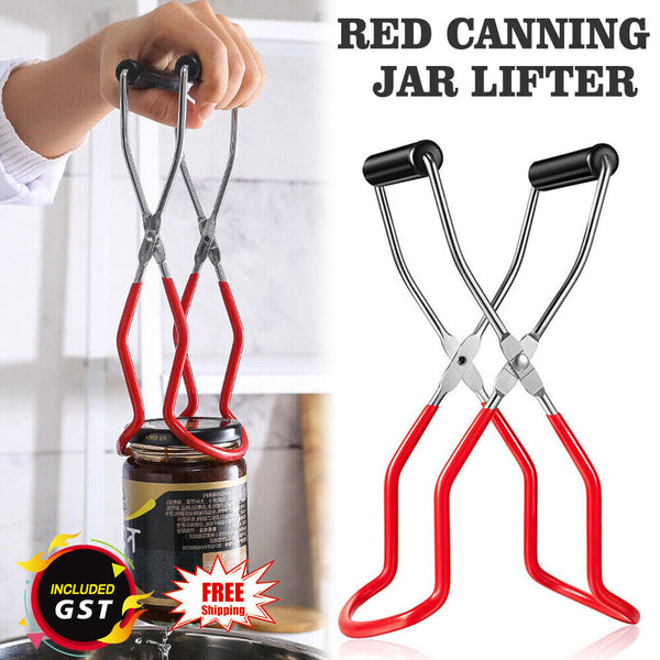 Stainless Steel Canning Jar Lifter Anti-Slip Lifting Tongs Gripper Anti-scalding