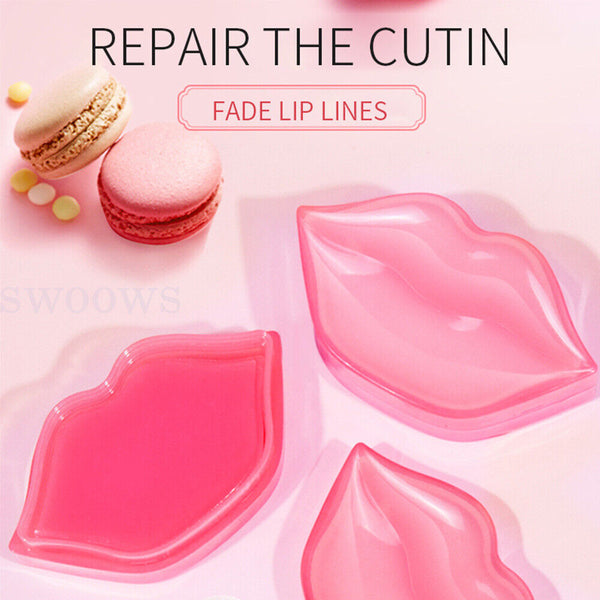 Up to100x Lip Pad Collagen Crystal Plumper Moisturizing Beauty Care Gel Patch AU