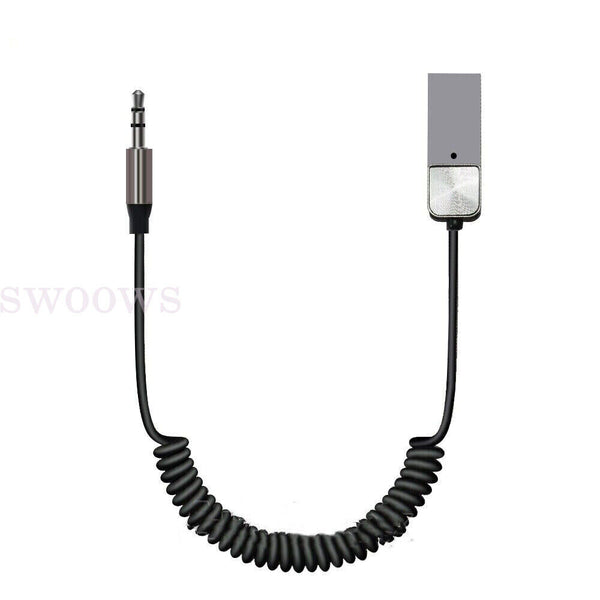 1/2pcs Car Wireless Bluetooth 5.1 Receiver Dongle AUX 3.5mm Music Adapter Cable