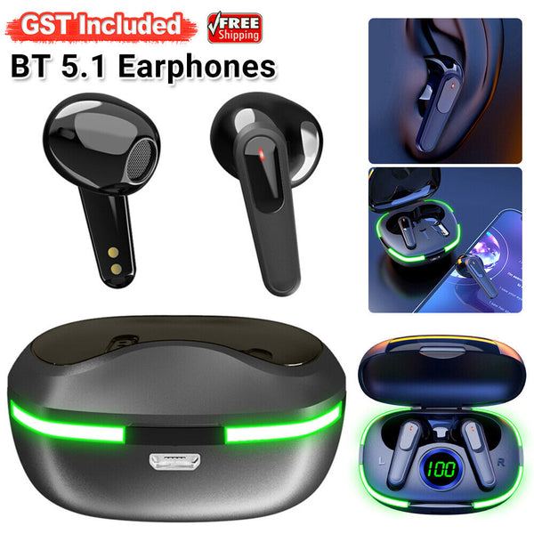 TWS Bluetooth 5.1 Earphones Wireless Bluetooth Headset HiFi Stereo Headphones