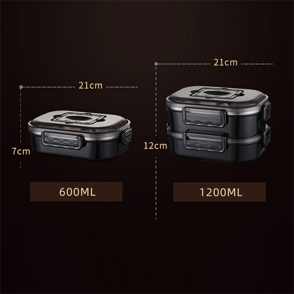 Doule-Layer Stainless Bento Box Leak-Proof Thermal Insulation Portable Lunchbox