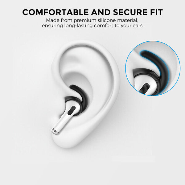 Silicone Ear Hook For Apple AirPods Ear Tips + Case Earpod Cover Earbuds