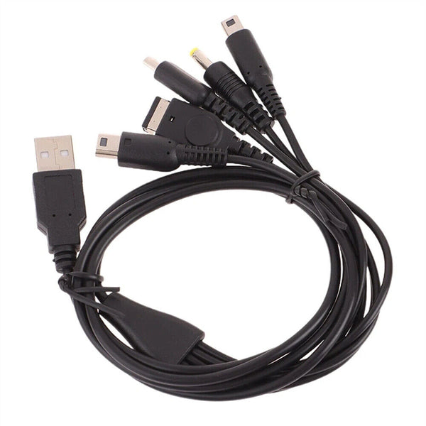 5in1 USB Charger Cord Cable For Nintendo New 2DS 3DS DSi XL NDS GBA SP DS Lite