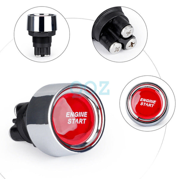 NEW Car Ignition Switch Engine Start Push Button Keyless Entry Starter Kit AU