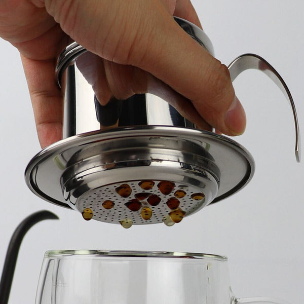 Vietnamese Coffee Filter 304 Stainless Steel Coffee Pot Coffee Strainer Infuser