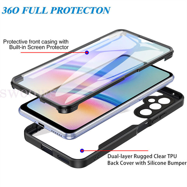 Shockproof 360 Full Body Case w/ Screen Protector For Samsung S21 S23 S24 Ultra