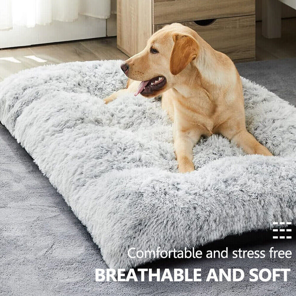 Pet Bed Dog Calming Washable Soft Warm Plush Mattress Cushion Extra Large HOT