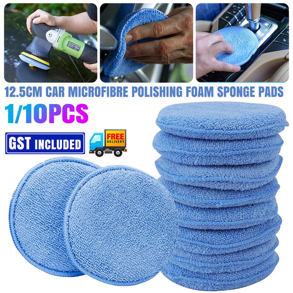 UP 50X Car Microfibre Polishing Foam Sponge Wax Applicator Pads Cleaning Buffer