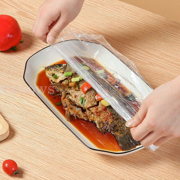 50-300x Food Cover Elastic Wrap Sealing Bag Kitchen Bowl Lids Fresh Keeping Bags