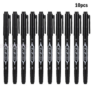 10x AU Tattoo Tool Surgical Marker Marking Pen Dual-Tip Skin Scribe Piercing