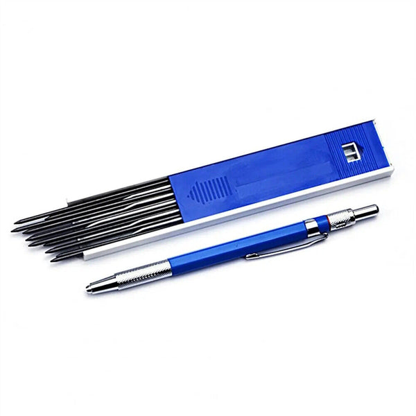 UP 2SETS 2MM Blue Mechanical Leadholder Clutch Pencil W/ 12 x 2B 2mm Lead