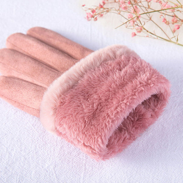 Women Winter Gloves Thermal Touch Screen Warm Windproof Soft Outdoor