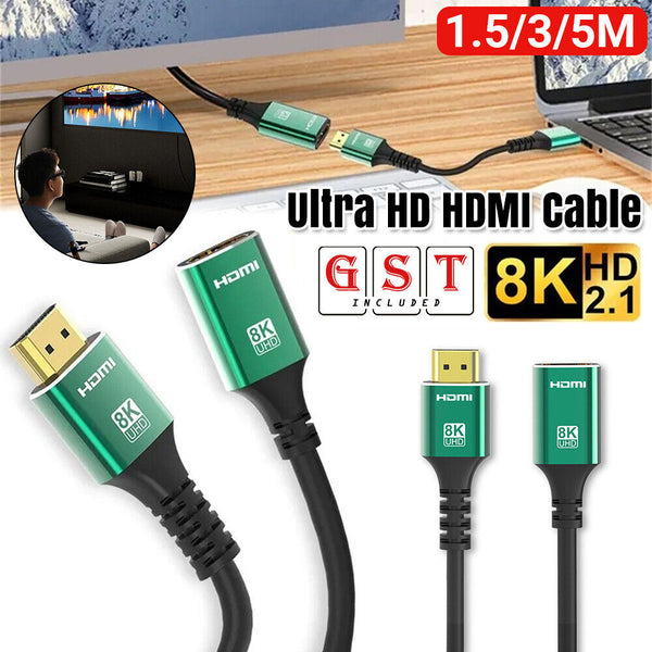 High Speed Premium HDMI Cable v2.1 Ultra Ethernet HD 8K 48Gbps 3D HEC 1.5M 3M 5m