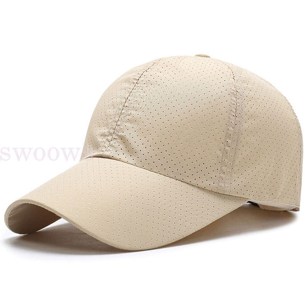 Unisex Hat Plain Curved Sun Visor Hat Outdoor Dustproof Baseball Cap Solid Co