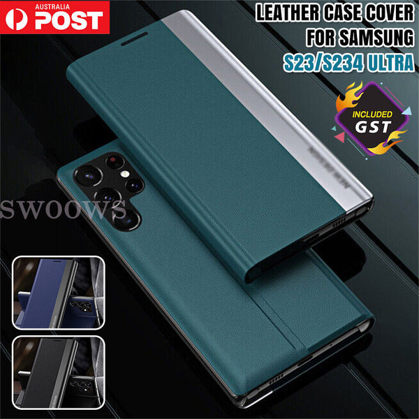 Shockproof Flip Leather Wallet Case For Samsung Galaxy S24 S23 Ultra