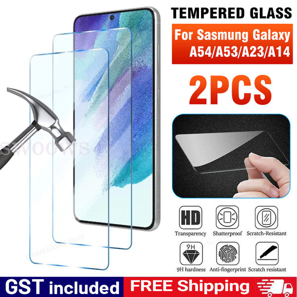 1/2X Tempered Glass Screen Protector for Samsung A05s A14 A04s A54 A23 A22 A53