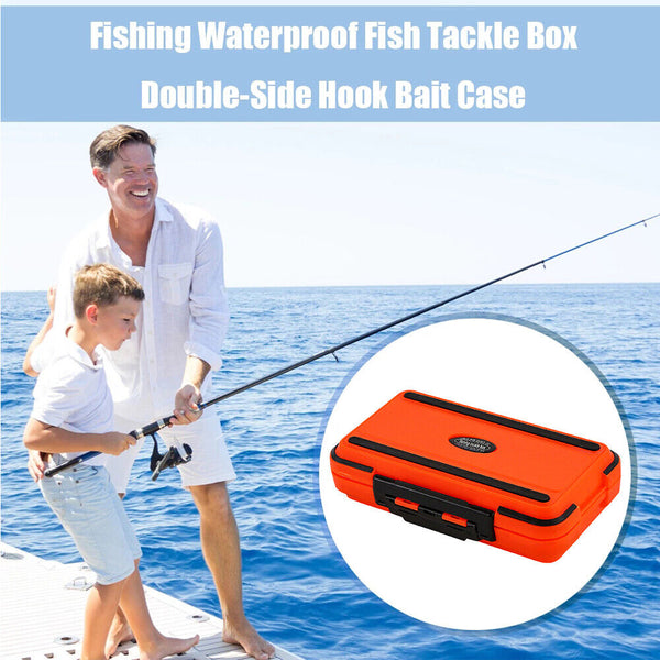 1/2/PC Large Fishing Tackle Box Double Side Bait Hooks Storage Box with Dividers