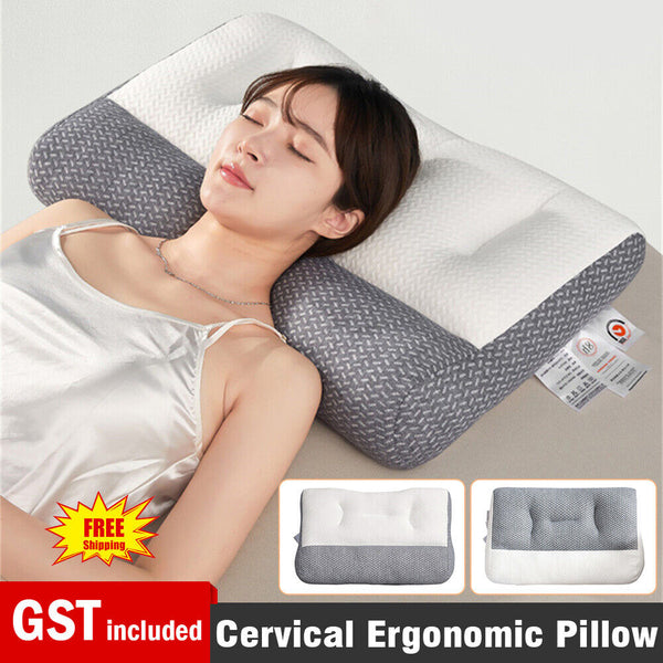 Cervical Ergonomic Pillow Adjustable Ergonomic Contour Orthopedic Bed Pillow AU