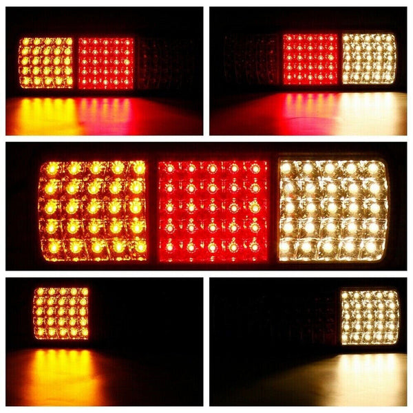 2PC LED Tail Lights Stop Indicator Reverse 12V forUte Trailer Caravan Truck Boat