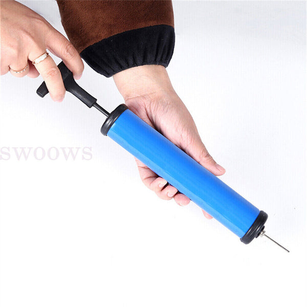 NEW Portable BALL PUMP Air Inflator Soccer Basketball Football Needle Fitness