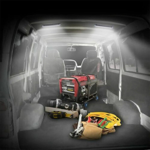 1/2X 72 LED Strip Lights Bar Car Interior Waterproof Lamp Caravan Boat Camping