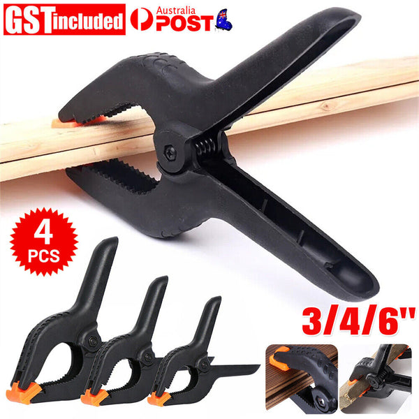 4-16x Nylon Spring Clamps Quick DIY Tools Grip Plastic Clip Photography Woodwork