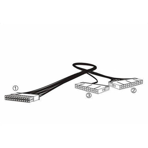 Power Supply PSU 24 pin ATX Mainboard Motherboard Adapter Connector Cable Dual