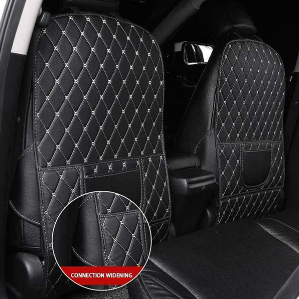 Up to 2 Universal Car Back Seat Cover Mat Travel Kids Baby Protector Kick Clean