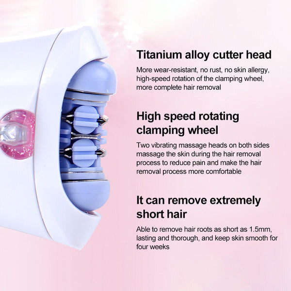 NEW Smooth Glide Epilator for Women Face - Body and Facial Hair Removal A+