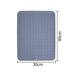 Silicone Sink Drying Mat Heat Resistant Kitchen Rectangle Non Slip Board Pad AU