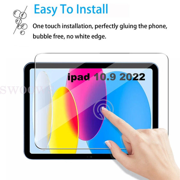 9H Full Tempered Glass Screen Protector For Apple iPad 7/8/9/10 Mini 4/5 Pro 13"