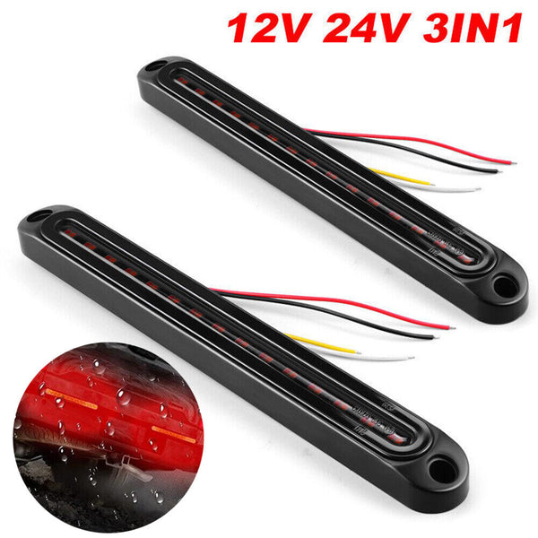 LED Tail Lights UTE Stop Brake Indicator Reverse Lamp Slim Truck Trailer Lights