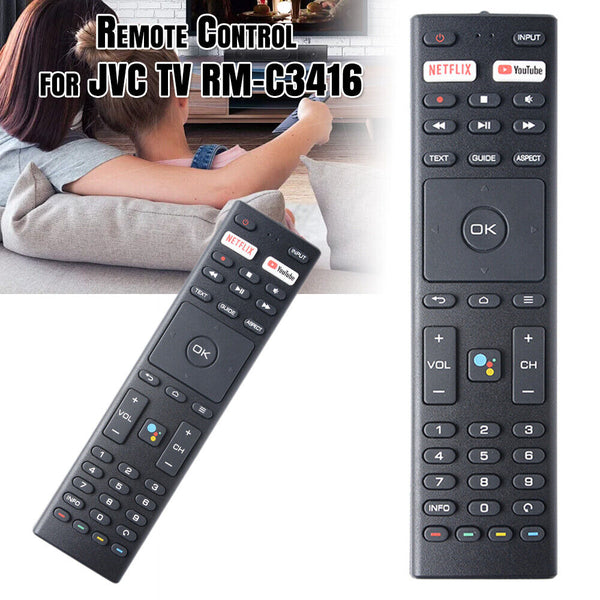 Replacement Remote Control for JVC TV remote model number RM-C3416